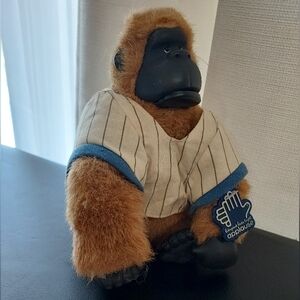 Applause Magical Murphy Baseball Player #18 Plush Gorilla Squeeze Mouth Opens